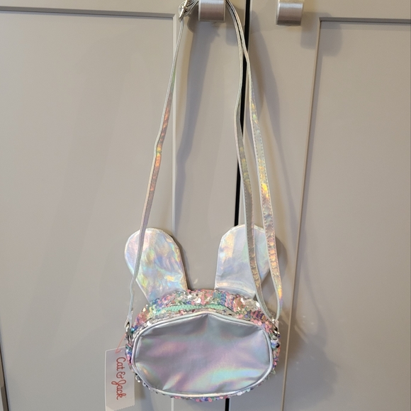 Girls Easter bunny sequin purse with ears - Picture 5 of 5